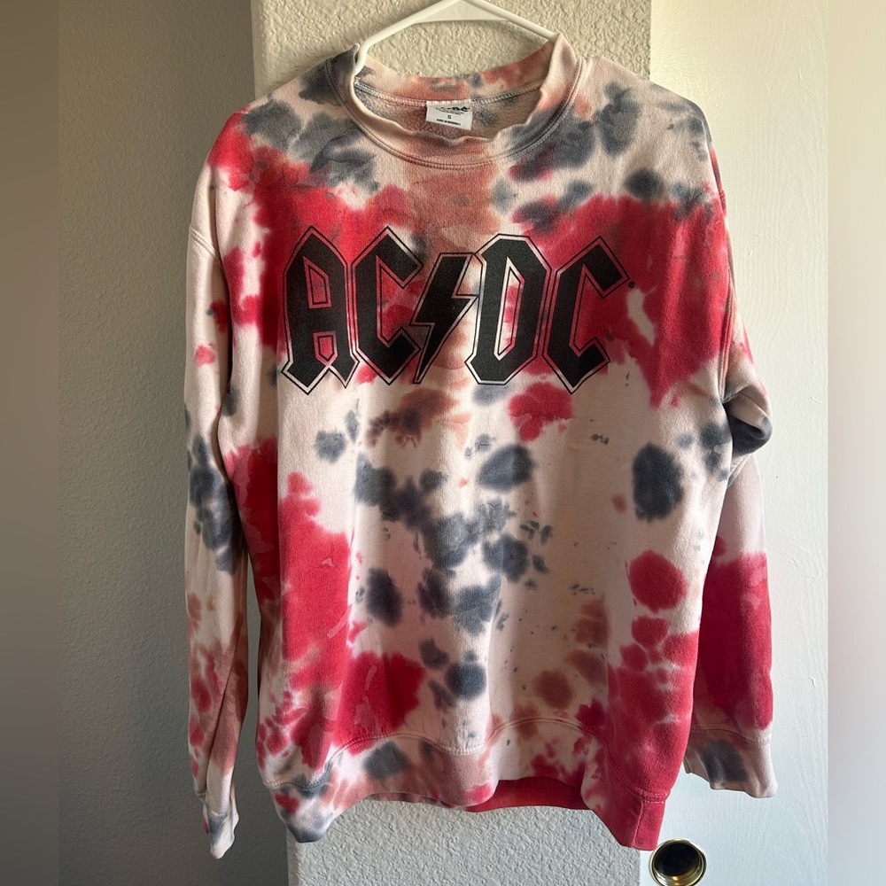 Tie Dye AC/DC sweatshirt